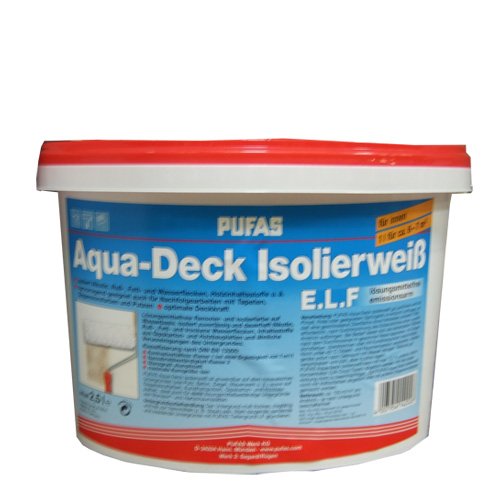 PUFAS Aqua-Deck Isolierweiß E.L.F. 10 Liter