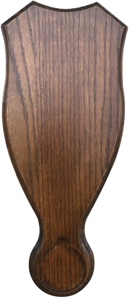 BushWear Solid Oak Roe Skull Shield with Medal Inlet – 6" x 14" Hardwood Mounting Plaque with Hanging Fixing | Display Board for Roe Deer Skulls & Awards