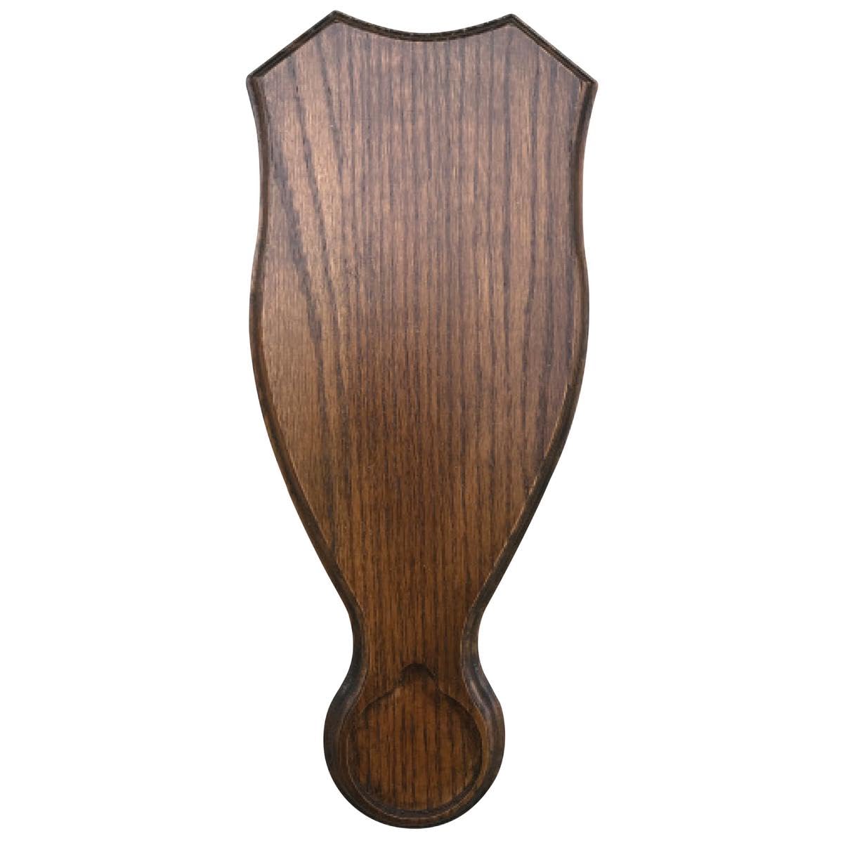 BushWear Solid Oak Roe Skull Shield with Medal Inlet – 6" x 14" Hardwood Mounting Plaque with Hanging Fixing | Display Board for Roe Deer Skulls & Awards