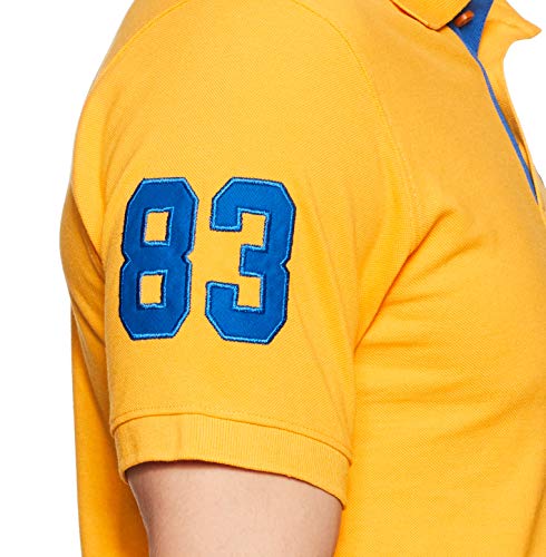 Image of Deniklo Men Cotton Rich Regular Fit Solid Polo T-Shirt | Men's Best T Shirt |Half Sleeves Casual T-Shirt |Classic Plain T-Shirt | Collar T Shirt|Polo T-Shirt for Men (Available in Plus Size)