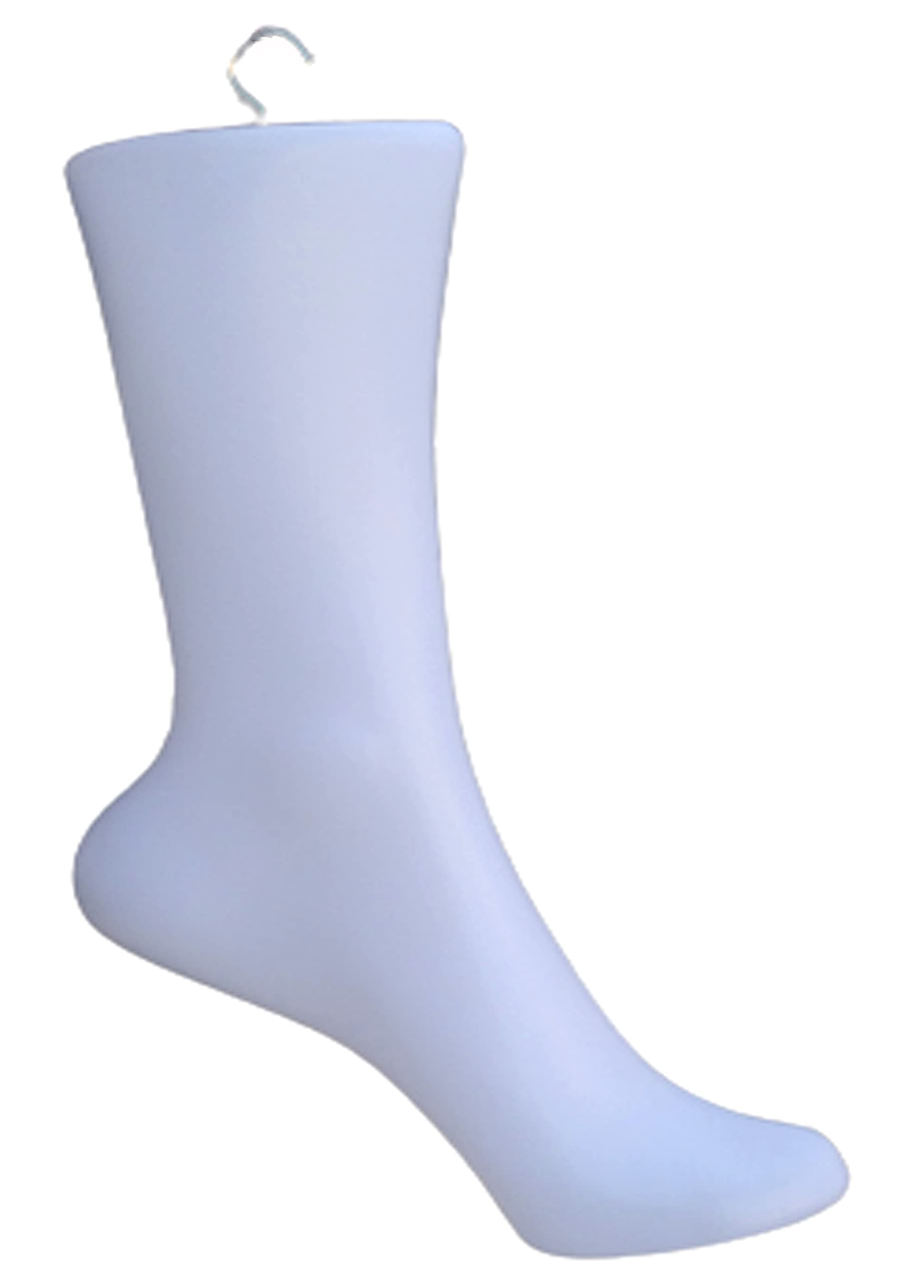 Jiyansh Traders Pedestals -- 1 Piece White Foot Mannequin OR Dammy With Steel Hook For Hanging White Colour Plastic Foot Mannequin Leg Dammy