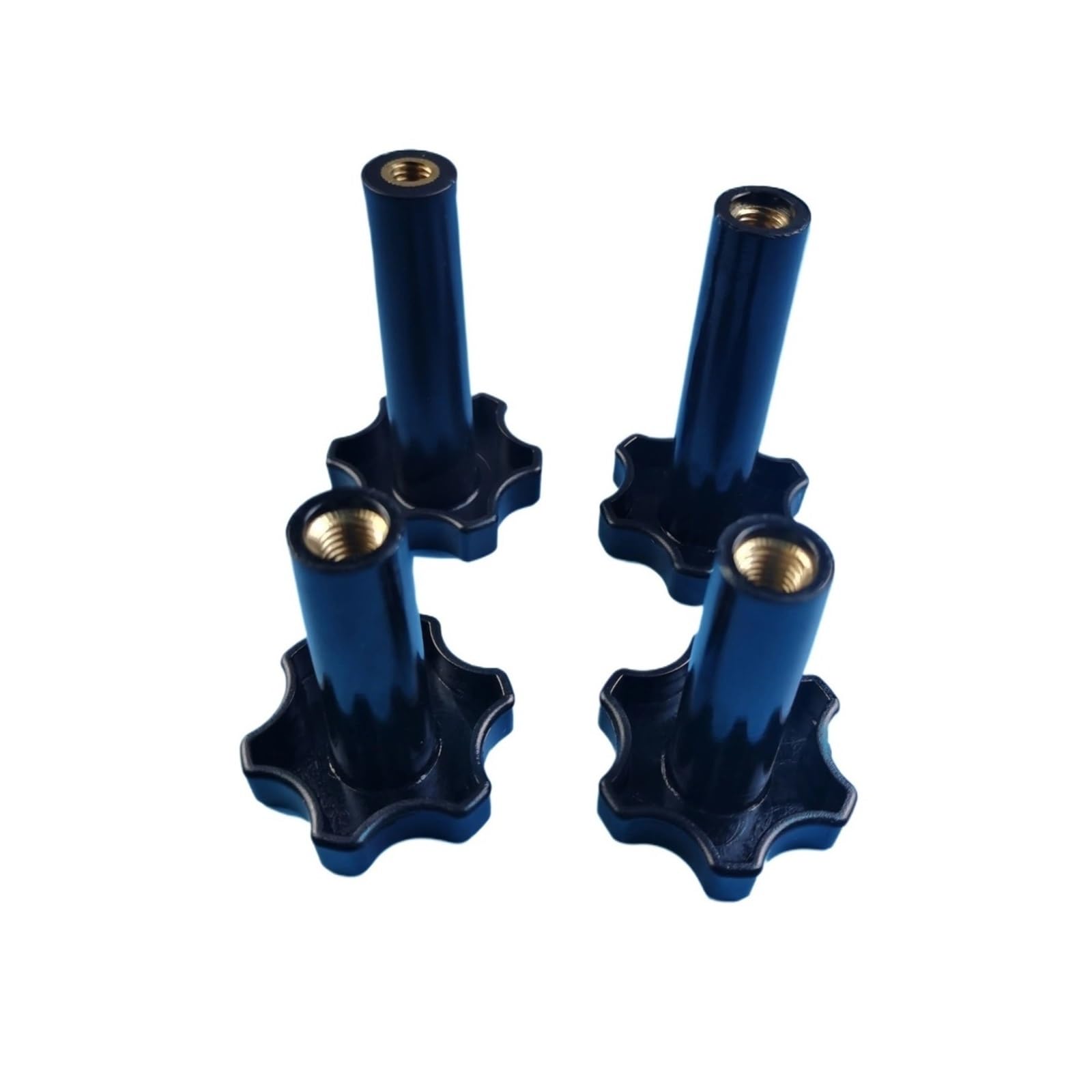 4 Pieces M8 Plastic Fasten Screw Nuts Black Color Gear Shaped Knob Accessories Clamping Bolts of Soft Ice Cream Machines