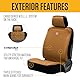 Carhartt Universal Low Back Seat Covers Universelle Sitzbezüge für niedrige Rückenlehne, Braun Brown, One Size