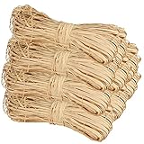 RELLENO PARA PROTECCIÓN - Ligera y no ocupa demasiado espacio, la hierba de rafia natural es un excelente relleno para cajas de regalo y cestas, proporcionando la mejor capa protectora para sus delicadas piezas de arte, artesanías u otros artículos frágiles.