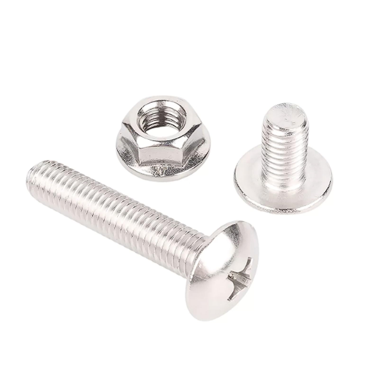 Kit de tuercas y pernos cruzados de cabeza plana grande M6 de acero inoxidable 304, 40 juegos, tornillos cruzados avellanados extra anchos Tornillos industriales(M6x60 [40 sets])