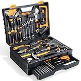 Tool Set- 412 Piece Home Repair/Auto Tool Kit, Storage Organizer with Drawers, Toolbox Storage Case for Women & Men, Perfect for Homeowner, Diyer, Handyman, DIY- Yellow