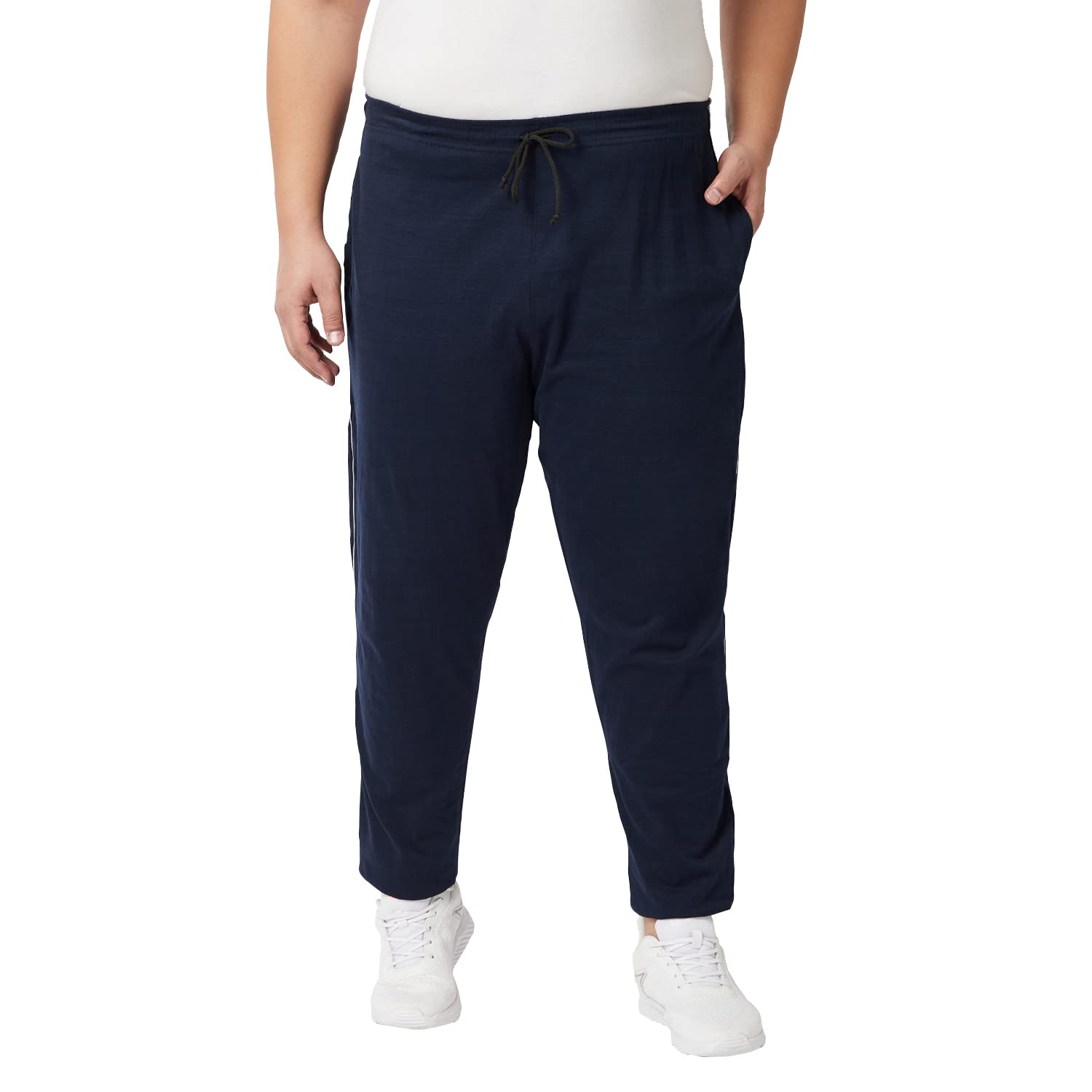 VAISHVIKMens Plus Size Track-Pant - Navy