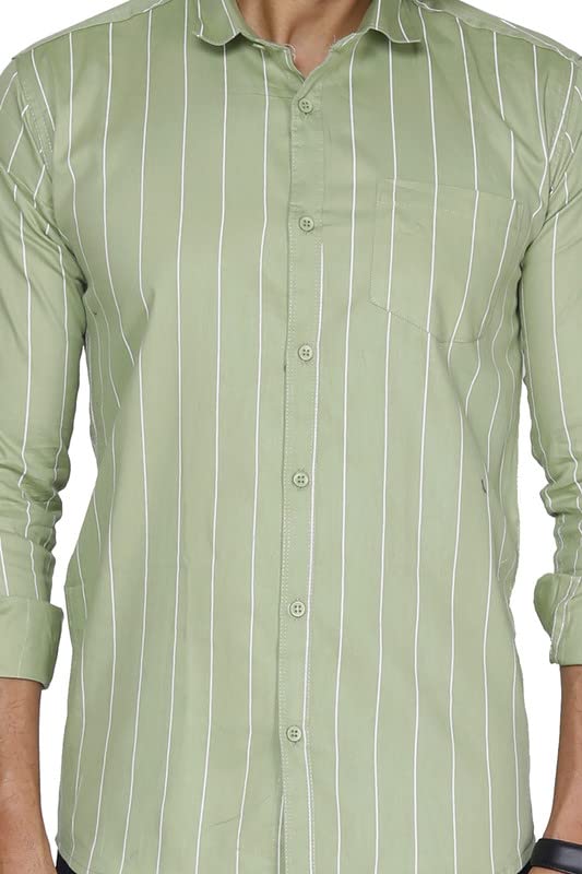 Image of Pure Cotton Solid Slim Fit Semi Casual Shirt for Men's & Boy's (Pack of 1)