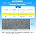 Self-Adhesive 2.9 ft x 7.8 ft Marine Carpet, Waterproof Boat Carpet, Suitable for Outdoor, Passageway, Indoor (Gray)