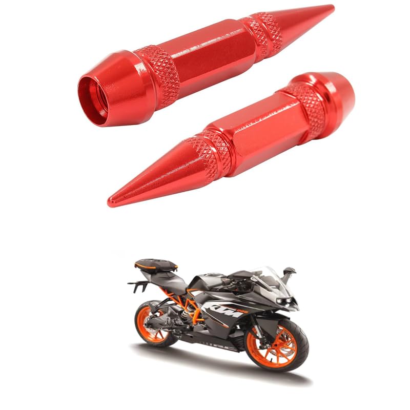 lovmoto universal 2pc spiked aluminum stem valve caps dustproof tire wheel stem caps for cars,suvs,trucks bicycles and motorcycles comfortable with r-c-200