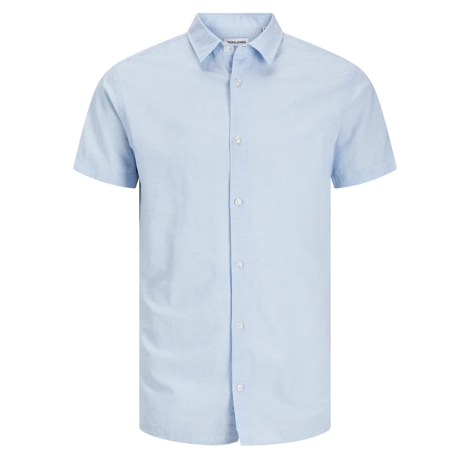 JACK & JONES JJEBREEZE SS SN Shirt, Chambray Blue, S