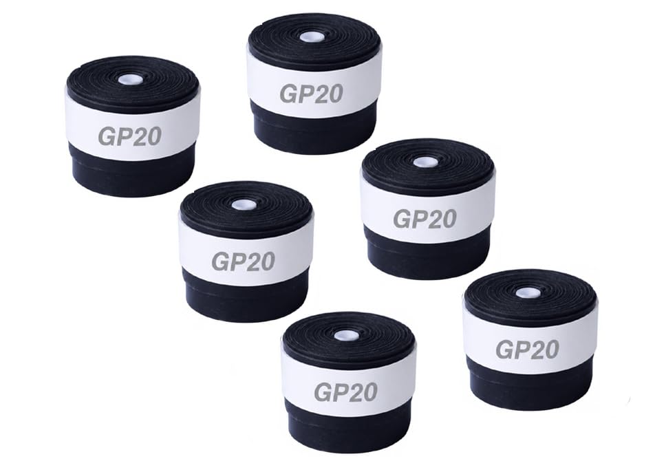 Li-Ning GP-20 Badminton Racquet Replacement Grip, (Pack of 6),Black-image-20