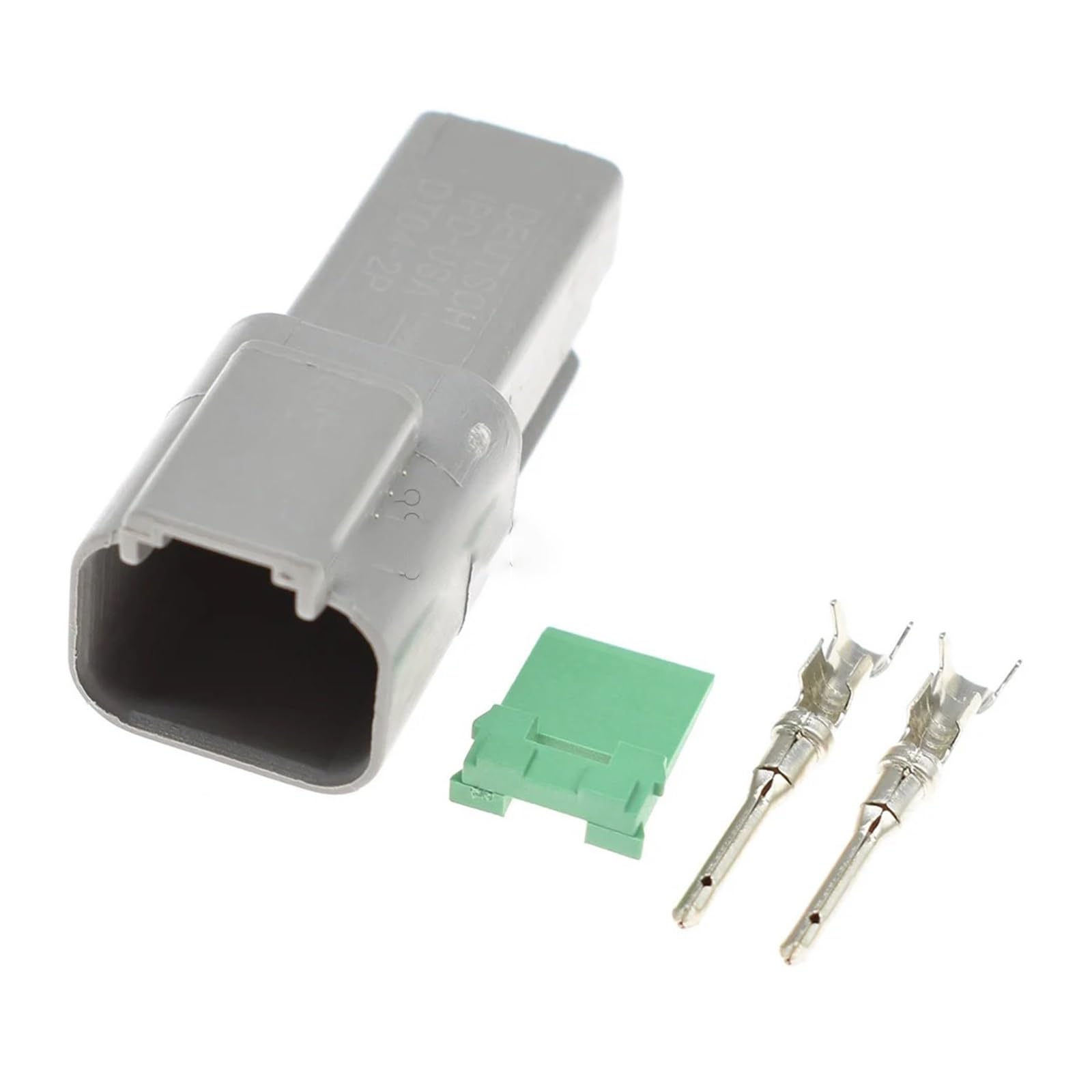 Conectores DT de 2 pines sellados contra agua para cableado automotriz kit DT06-2S de 20 juegos