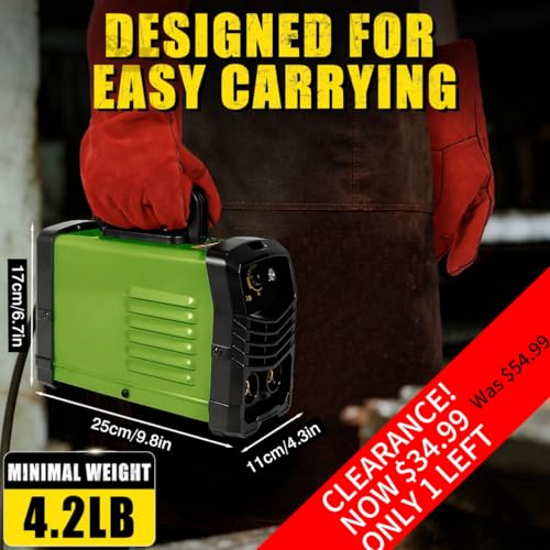 Image of All-in-One 200Amp Inverter Welding Machine- Clearance! 25 Rods Included, Synergic Control, Hot Start & Anti-Stick for Easy Home & DIY Welding (110V)- Only $34.99