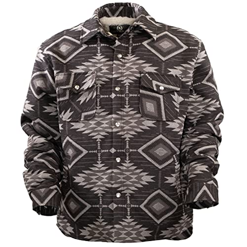 Image of Outback Trading Company Men's Ronan 29761 Cotton Warm Outdoor Casual Western Berber Lined Snap Closure Long Sleeve Jacket