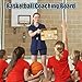 Torlam Magnetic Basketball Coaching Board Basketball Clipboard Dry Erase for Coach, Basketball Whiteboard Clipboard Coaching Equipment Training Accessories Gear Kit with 24 Magnets, Double-Sided