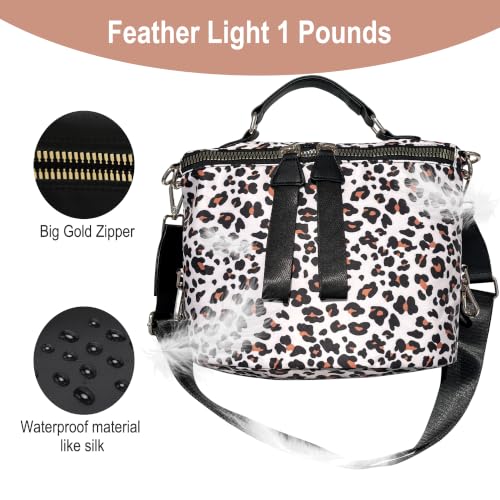 Image of Women's Crossbody Bag - Soft Cloth Shoulder Bag, Lightweight Waterproof Purse, Stylish Slash-Proof Casual Bag