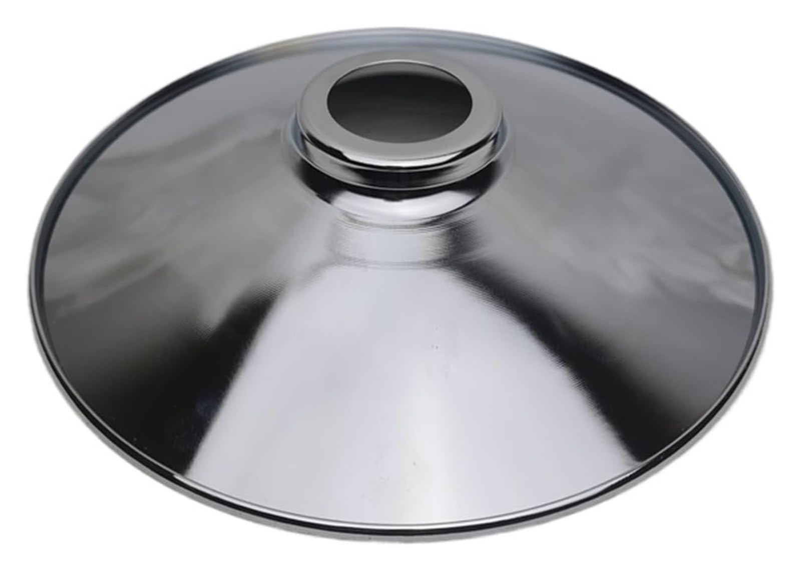 Iulgfsc Chrome A Lampshade， Metal Lampshade Finished Iron Light Shade 4 Style Fixture Shades(Chrome A)