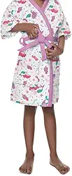 Roupão Felpudo Infantil Quimono Estampado Sereia G Com 1 peça