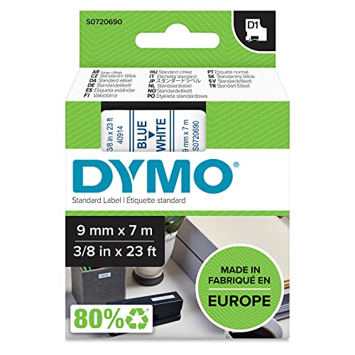 Étiquettes DYMO D1 adhésives et résistantes pour un marquage durable au quotidien