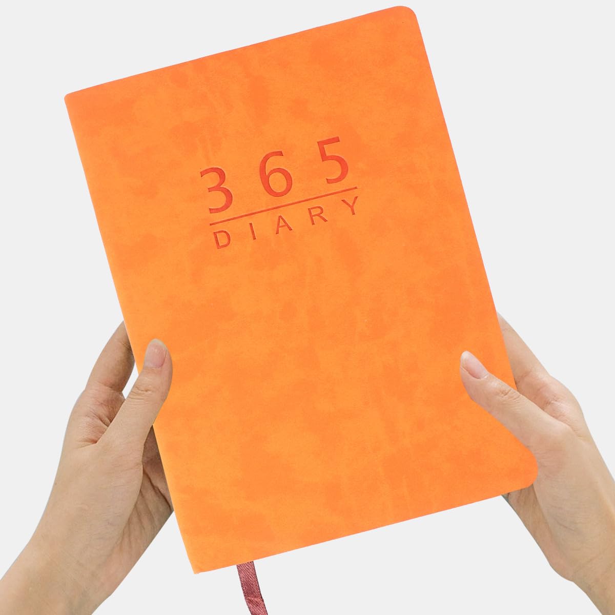 Lurrose 3 Pz materiale scolastico calendario dell'ufficio Taccuino dell'agenda settimanale agenda giornaliera - Notebook giornaliero cancelleria per studenti taccuini diario a5 Orange