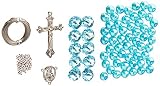 Linpeng Crystal & Pearl Beads Rosary DIY Kit, Turquoise Blue