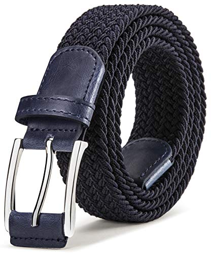 Image of BULLIANT Men's Woven Braided Stretch Web Golf Belt 1 3 /8 inch-Gift Boxed