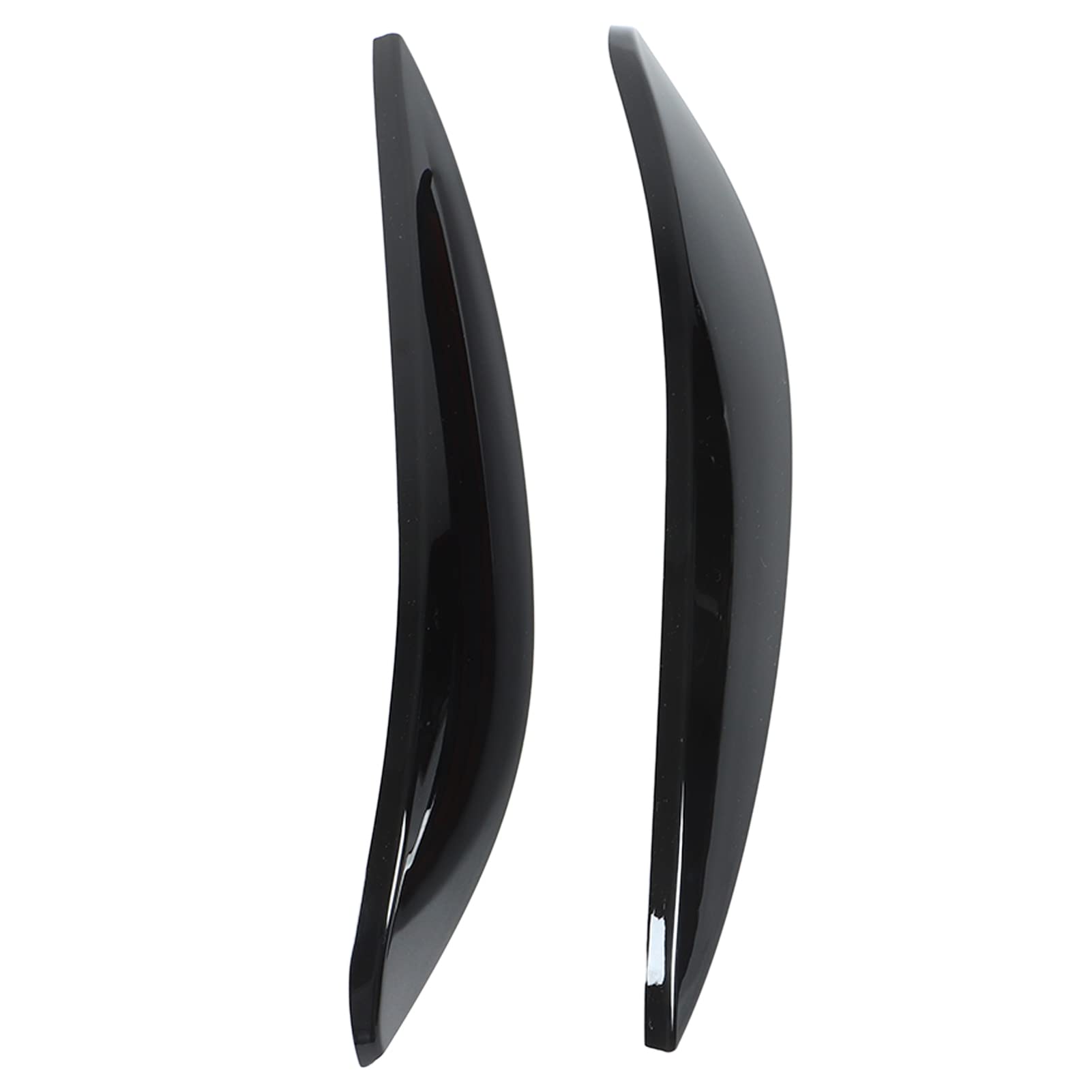 2 Pezzi Sopracciglio Faro, Sostituzione Sinistra Destra ABS per Smart 453 Fortwo Forfour 2015‑2020(Nero lucido)