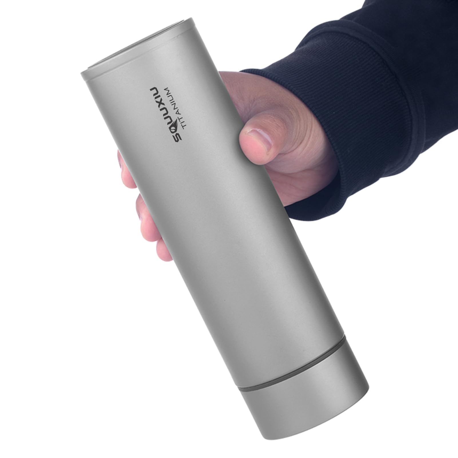 Frasco de Vacío de Titanio 450 Ml con Filtro té, Botella Agua Ligera y Aislada para Acampar, Senderismo y Viajeros (#2)