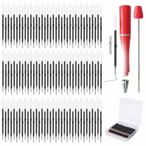 100 Pack Beadable Pens Refills Bulk - Black Ink Ballpoint Pen Refill,...