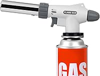 DS Distinctive Style Butane Kitchen Torch Lighter for Creme Brulee, Reverse Searing, BBQ, Baking - Adjustable 2372°F Flame, Piezo Ignition (Gas Not Included)