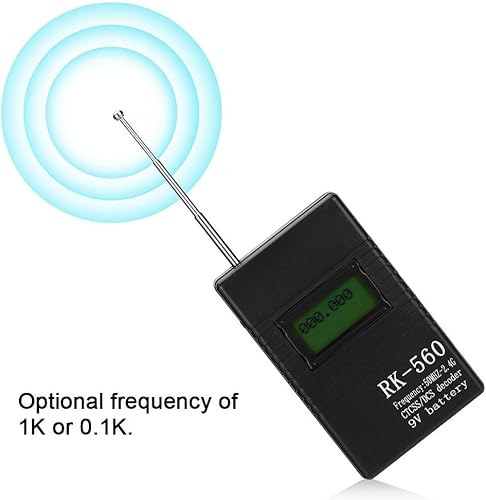 Miniatura 3 de Contador de frecuencia portátil de mano, prueba de radiofrecuencia precisa de frecuencia de 50MHz-2.4Ghz, con antena de una llave, conveniente para