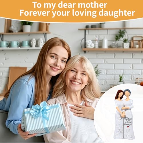 Figura Decorativa Madre e Hija de Resina miniatura 5