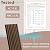 Fuairmee 2-Pack 94.5 * 12.6 Inches 3D Modern Acoustic Wood Wall Panels Walnut Color Soundproof Wood Slat Panel for Interior Wall For Homes, Offices, Studios, 2 Pack in Total 94.5"x25.2"