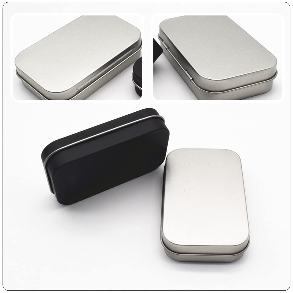 Cabilock 8 Scatole Di Latta Natalizie Con Motivi | 13x8x2.2 Cm | Mini Contenitori Portatili Per Regali, Caramelle, Gioielli E Piccoli Oggetti