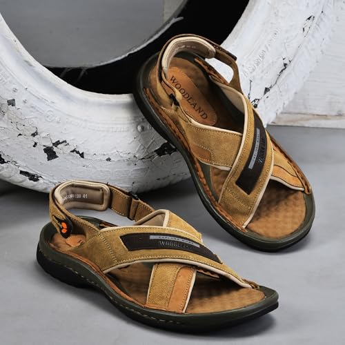 Image of Woodland Men's Leather Sandal