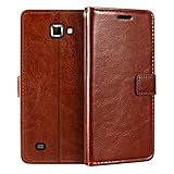Samsung Galaxy Note N7000 Wallet Case, Premium PU Leather Magnetic Flip Case Cover with Card Holder and Kickstand for Samsung Galaxy i9220 5.3'