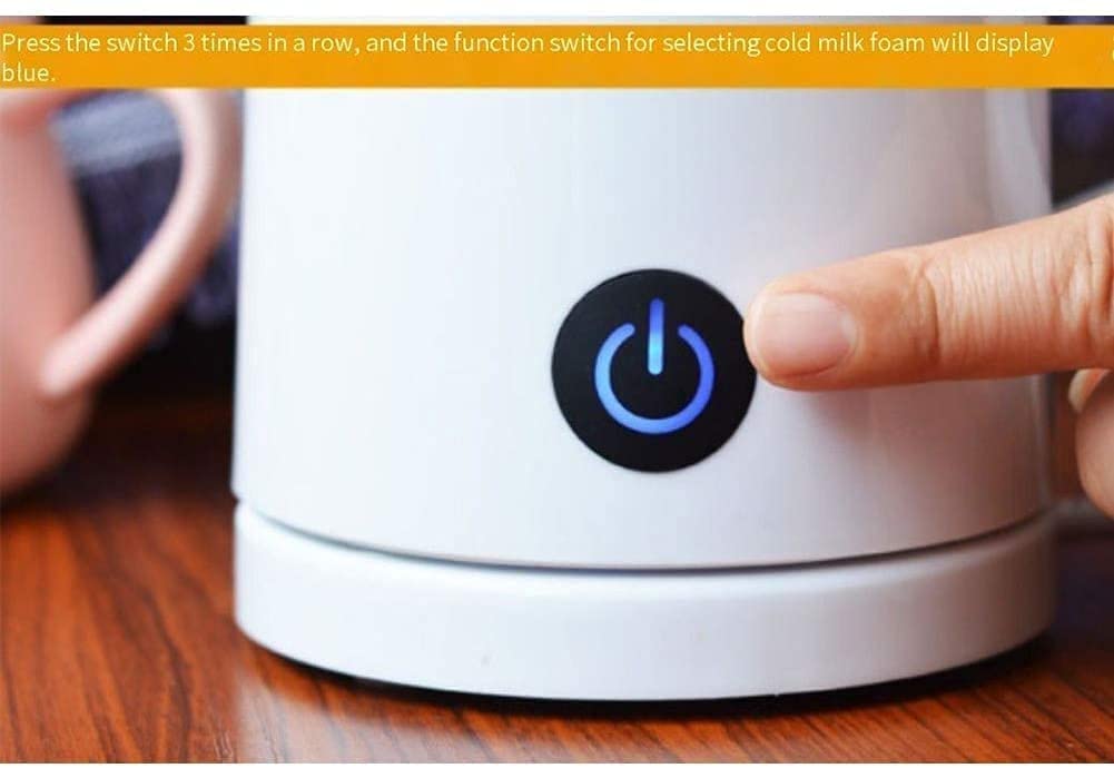 HMTE Montalatte Montalatte Elettrico Vaporizzatore Automatico Protezione per Lo spegnimento Facile da Pulire Perfetto per caffè Cappuccino Cioccolata Calda