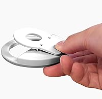Vista 5 de Bower Anillo de luz con clip para teléfono 36 LED ultra amplio rango recargable selfie luz con 3 niveles de brillo – ideal para fotos de selfies