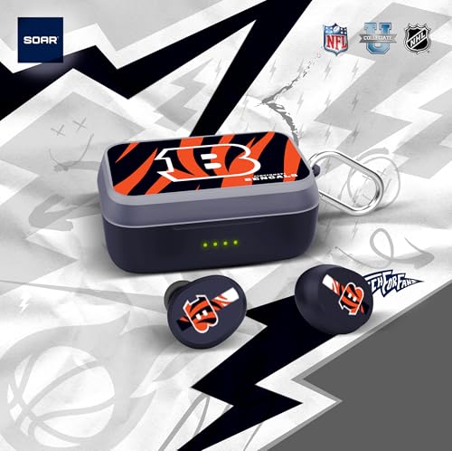 Image of SOAR NFL Wireless Sport Earbuds: Comfortable Fit & Convenient Charging