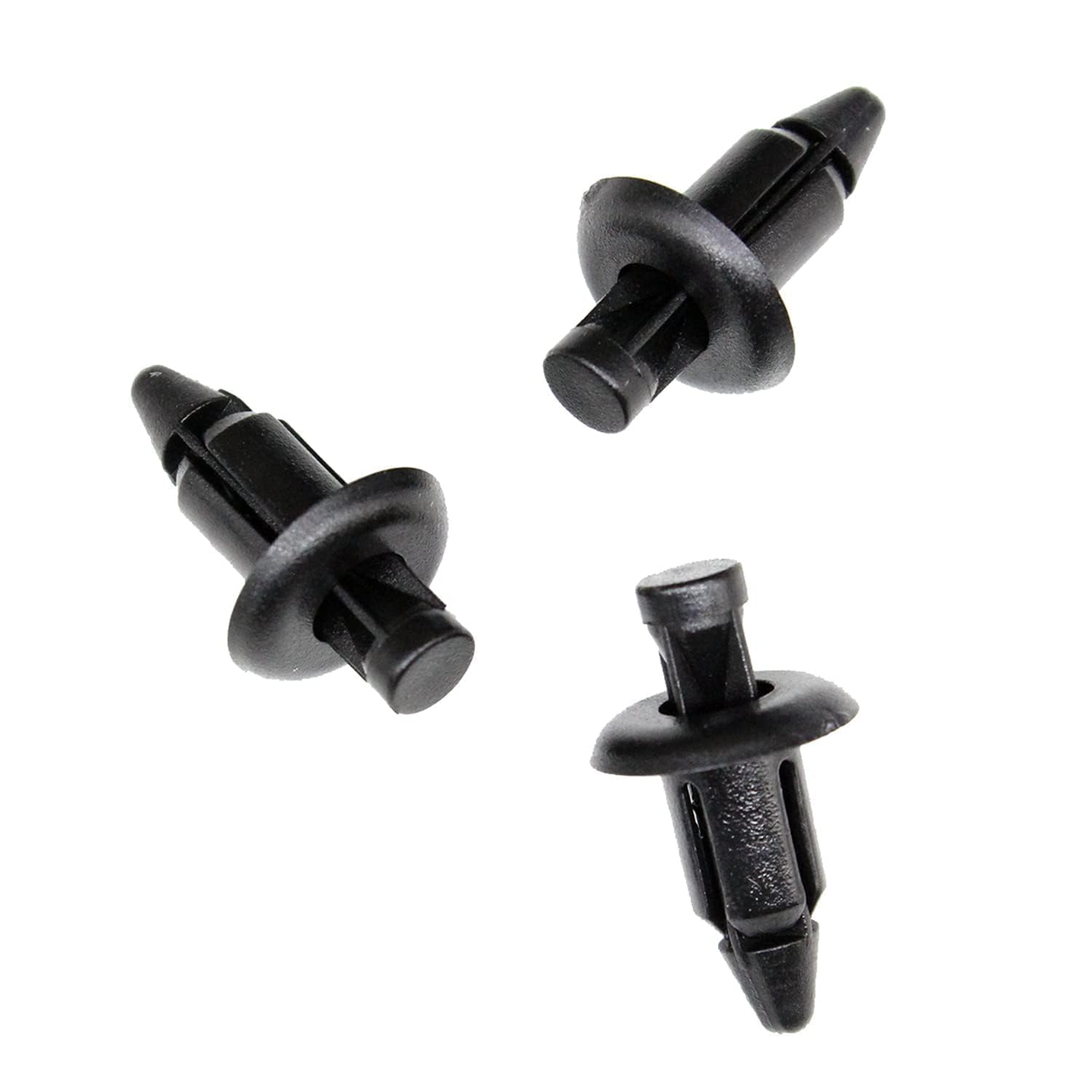 Alrens 35 PZ Rivet in Plastico per Carenatura Bici, Clip di Fissaggio a Rivetto per Moto, Viti a Spirale a Velocità di Attacco, Clip, Dado Nero, Foro di 6mm con Honda/Compatibile con Yamaha/con Suzuki