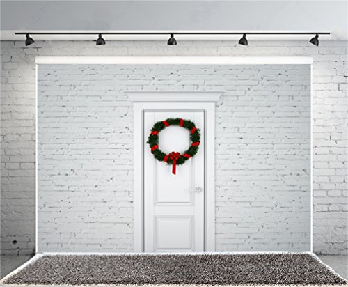 YongFoto 2,2x1,5m Sfondo Fotografico Natale Corona...