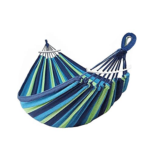 Hamaca de jardín individual o matrimonial 290 x 100 cm o 290 x 160 cm de color con soporte (hamaca de matrimonio con soporte)