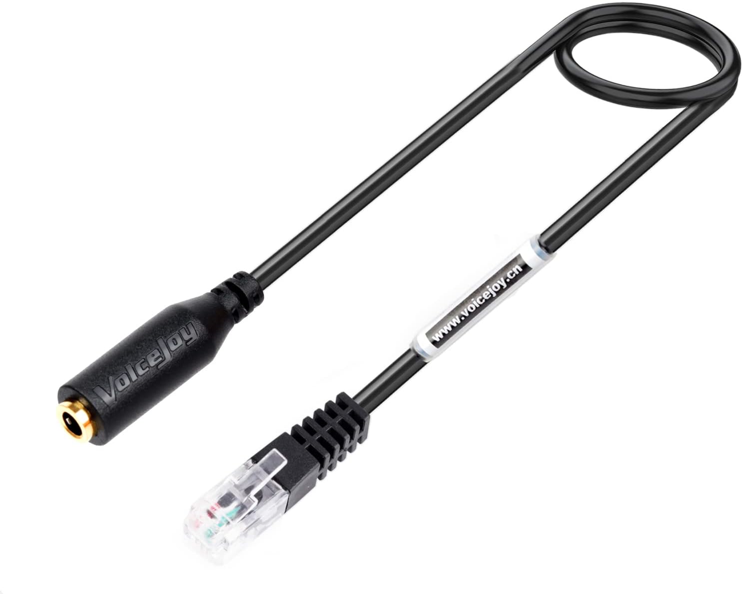 VoiceJoy Standard 3.5mm Jack Smartphone Headset Adapter Cable Converter to RJ9 Plug for Cisco Unified Office Telephone 7970 7940 7941 7942 7971 etc