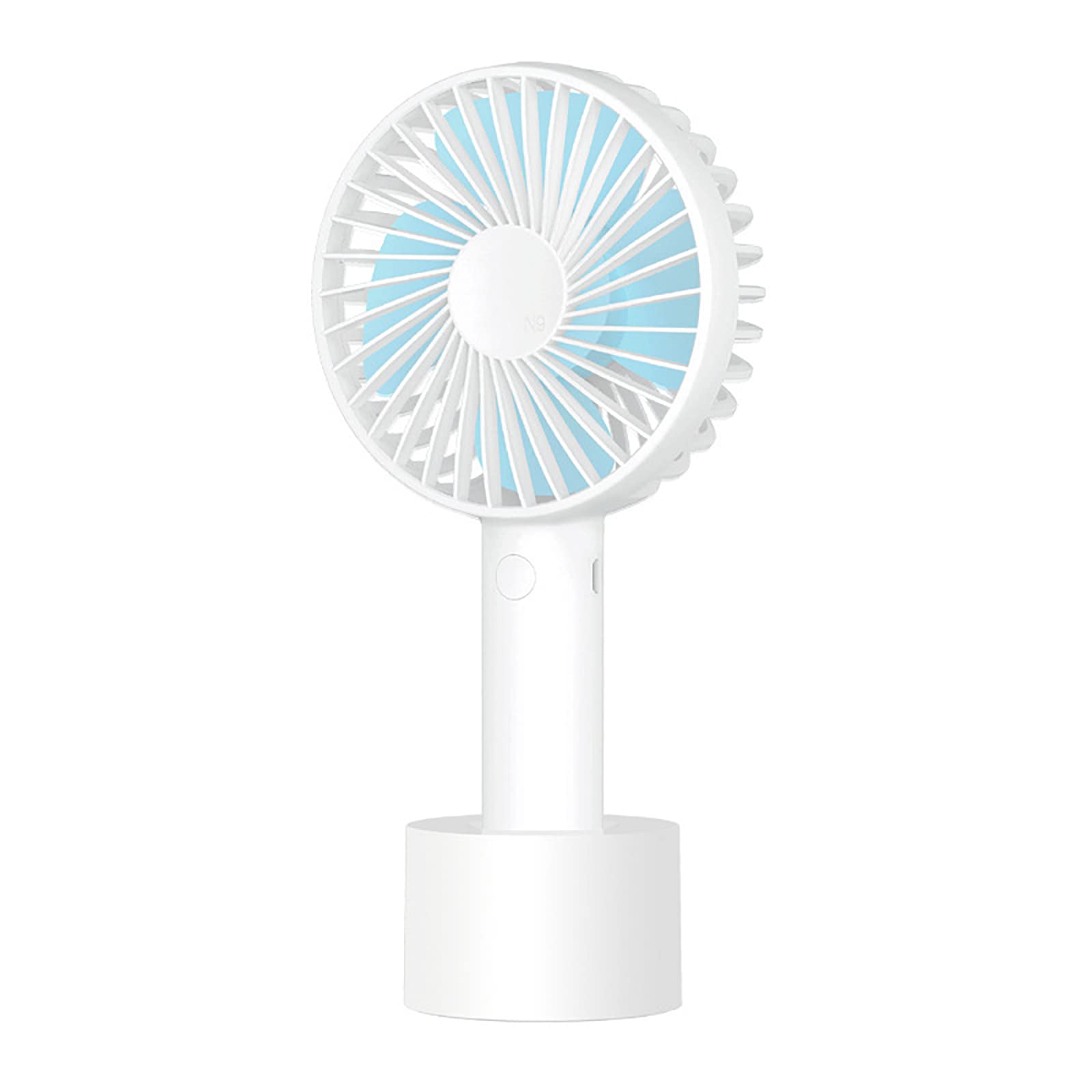 Portable Handheld Fan, Personal Small Mini Cooling USB Fan with Rechargeable Battery Operated for Desktop Home Outdoor Travel (Light white) (B07TW6NY37) Amazon Price History, Amazon Price Tracker