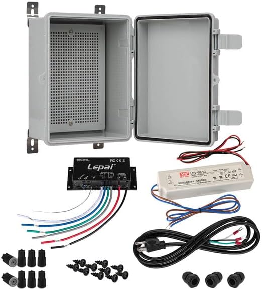 2 x 30W Outdoor Bluetooth 5.0 Amplifier Kit with AC Cord