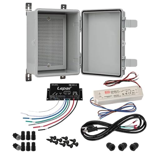 2 x 30W Outdoor Bluetooth 5.0 Amplifier Kit with AC Cord