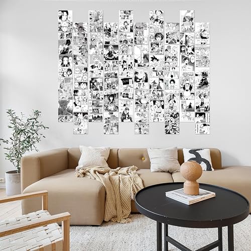 Image of Japanese Manga Aesthetic Poster Set 50 PCS, Anime Comic Wall Collage Cards for Modern Room Decoration (BP8 A Poster)
