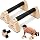 Push-up Stand, 2 PCS Wood Pushup Bars Non-Slip Base Exercise Home Workout Equipment,Wooden Parallettes Handle Stands Grip for Men (Wood-15cm) - 2