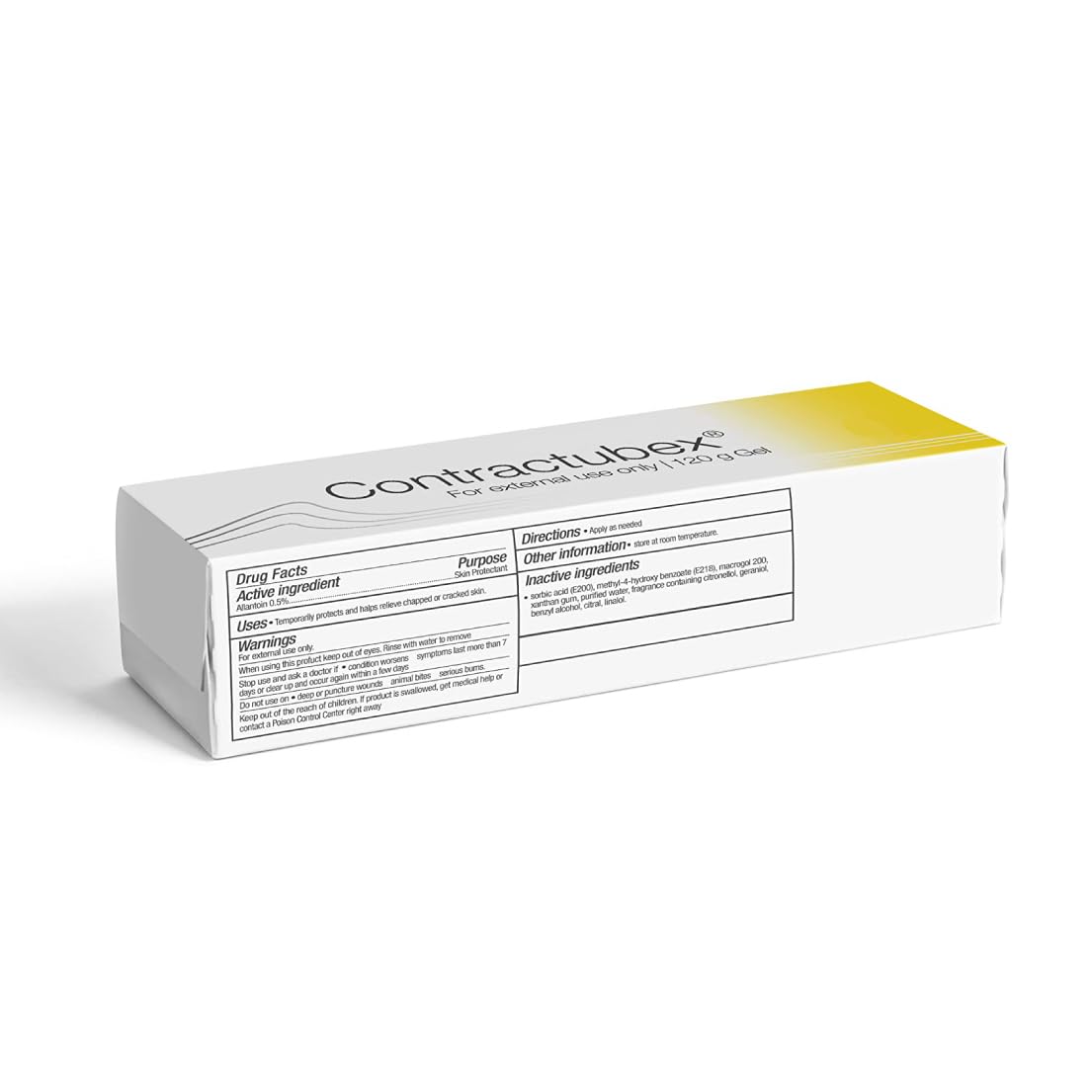 Contractubex 120g Gel | For Burns Tattoo Surgery Scars | German Brand | English Leaflet